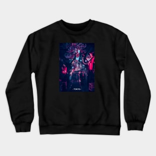 Tokyo Street Neon Synthwave Crewneck Sweatshirt